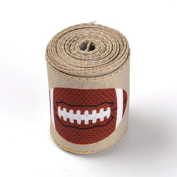 

PandaHall Polyester Ribbons, for Sewing Craft, Rugby Pattern, 2-1/2 inch(62mm), 6.5yards(6m)/roll Polyester Others