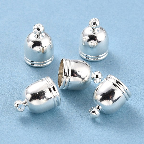 

PandaHall Brass Cord End Cap for Jewelry Making, Long-Lasting Plated, Column, 925 Sterling Silver Plated, 14x10mm, Hole: 2mm, Inner Diameter...