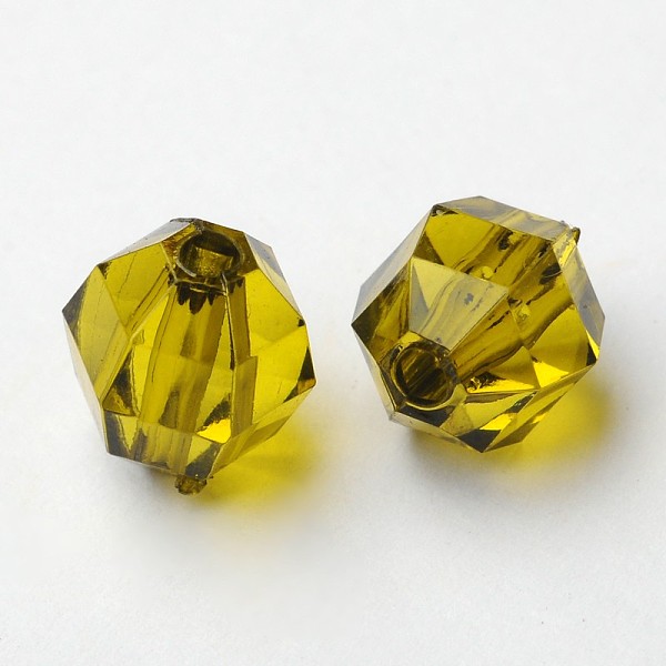 PandaHall Transparent Acrylic Beads, Faceted Round, OliveGreen, about 8mm long, 8.5mm wide, 7mm thick, hole: 1.5mm, about 1650pcs/500g... PandaHall Transparent Acrylic Beads, Faceted Round, OliveGreen, about 8mm long, 8.5mm wide, 7mm thick, hole: 1.5mm, about 1650pcs/500g...
