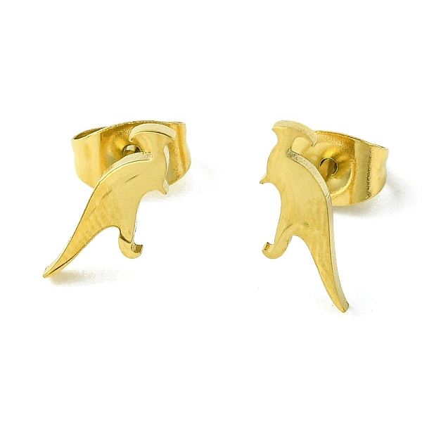 

PandaHall Cute Little Animal Theme 304 Stainless Steel Stud Earrings, Kangaroo, 12x4.5mm 304 Stainless Steel Kangaroo