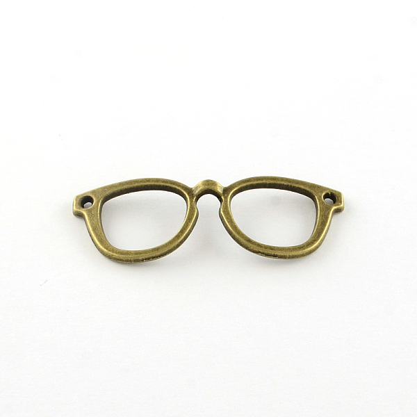 

PandaHall Glasses/Spectacles Tibetan Style Alloy Pendants, Cadmium Free & Lead Free, Antique Bronze, 19.5x55x3mm, Hole: 2mm, about...