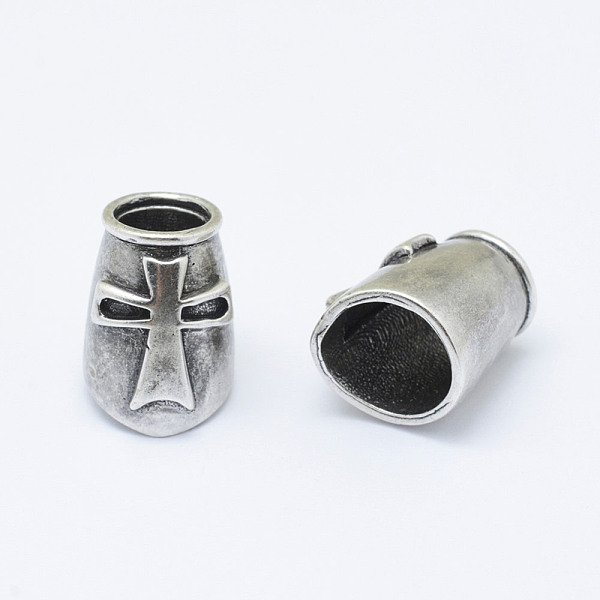 

PandaHall Brass Barrel Beads, with Cross, Long-Lasting Plated & Eco-Friendly, Cadmium Free & Nickel Free & Lead Free, Thailand Sterling...