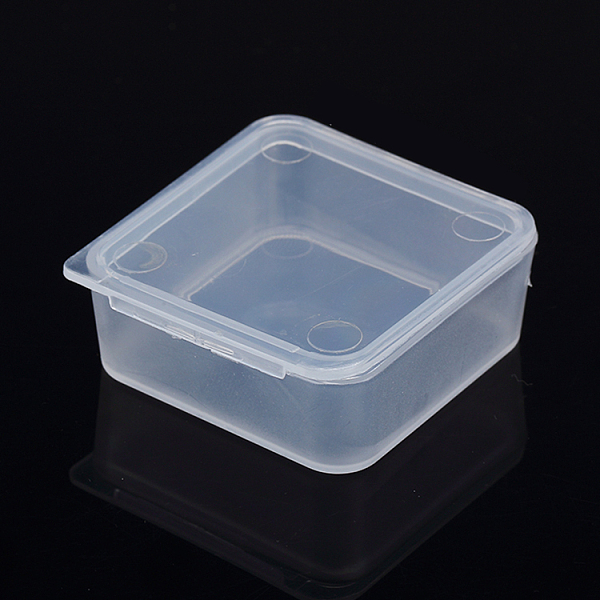 

PandaHall Plastic Bead Containers, Cube, Clear, 3.9x3.9x1.6cm Plastic Cube Clear