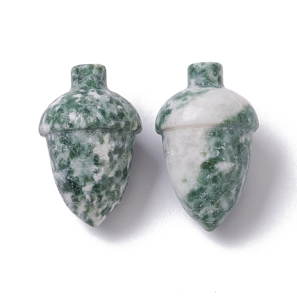 

PandaHall Natural Green Spot Jasper Beads, No Hole/Undrilled, for Wire Wrapped Pendant Making, Filbert, 27.5~30x18~19.5mm Green Spot Jasper...