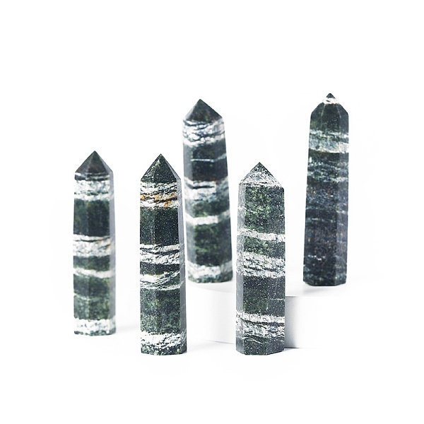 

PandaHall Tower Natural Zebra Jasper Home Display Decoration, Healing Stone Wands, for Reiki Chakra Meditation Therapy Decors, Hexagonal...