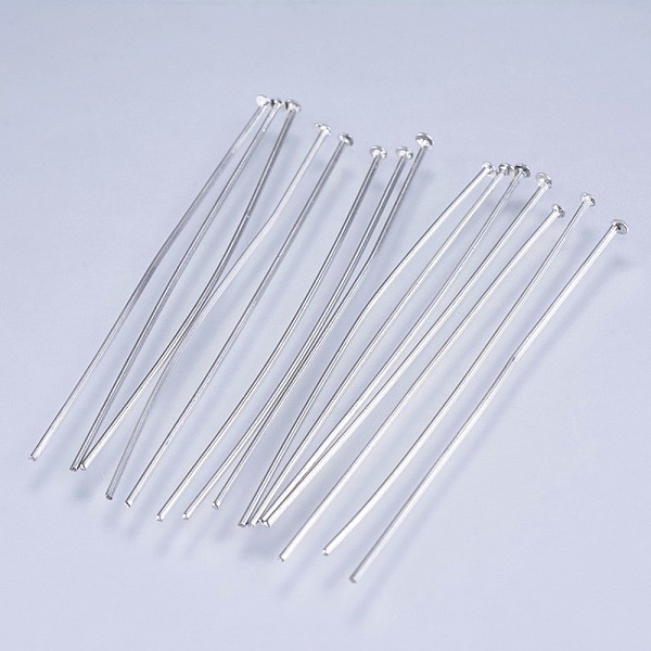 

PandaHall 304 Stainless Steel Flat Head Pins, Stainless Steel Color, 40.5x0.6mm, 22 Gauge, Head: 1mm 304 Stainless Steel