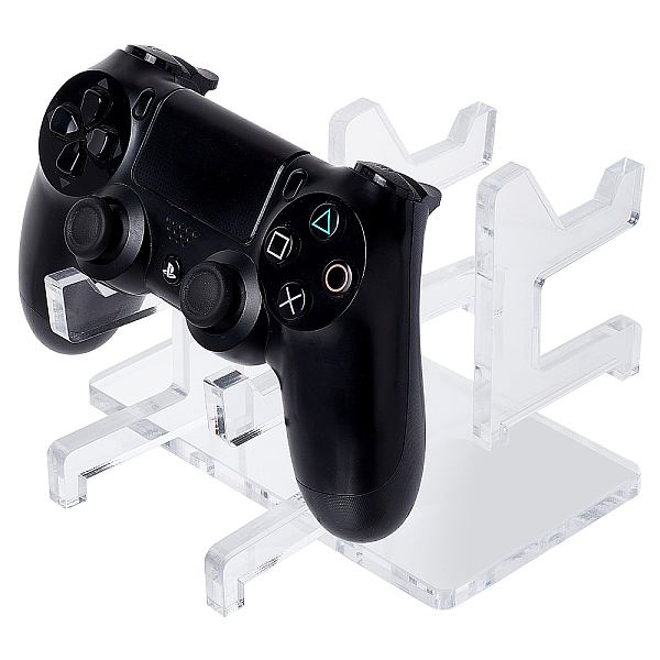 PandaHall Assembled Acrylic Game Pad Controller Display Stands, Clear, Finished Product: 19.8x8.9x10cm Acrylic Clear
