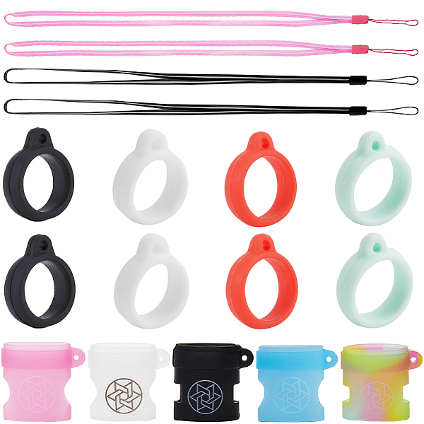 

PandaHall Gorgecraft DIY Anti-lost Necklace Lanyard Making Kit, Including Star of David Silicone Anti-Lost Hanging Signs & Pendant, Rubber..., Multicolor