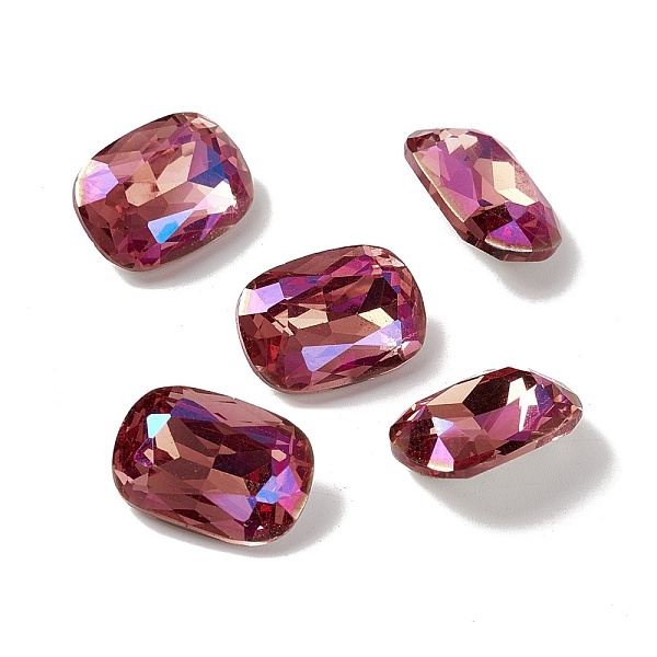 

PandaHall Glass Rhinestone Cabochons, Pointed Back & Back Plated, Rectangle Octagon, Mixed Color, 14x10x5.5mm Glass Rhinestone Octagon..., Multicolor
