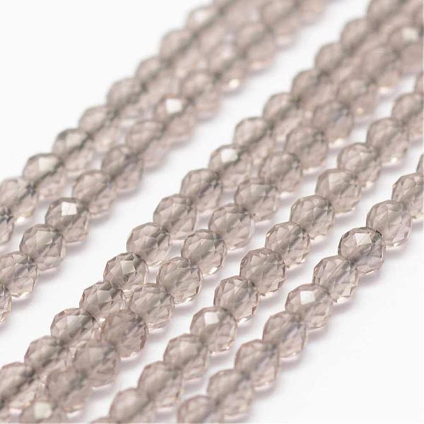 

PandaHall Natural Cryolite Beads Strands, Faceted, Round, 2mm, Hole: 0.5mm, about 178pcs/strand, 15.3 inch(39cm) Other Quartz Round Orange
