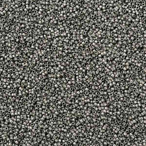 

PandaHall TOHO Round Seed Beads, Japanese Seed Beads, Matte, (566) Opaque Metallic Frosted Antique Silver, 15/0, 1.5mm, Hole: 0.7mm, about...