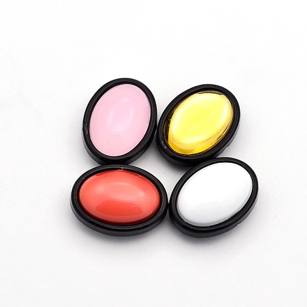 

PandaHall Sew on Taiwan Acrylic, Multi-strand Links, Garment Accessories, Oval, Mixed Color, 20.5x16x9mm, Hole: 1mm Acrylic Rhinestone Oval..., Multicolor