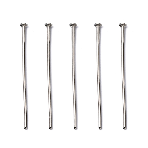 

PandaHall Iron Flat Head Pins, Cadmium Free & Lead Free, Platinum Color, Size: about 0.75~0.8mm thick(20 Gauge), 3.2cm long, about...