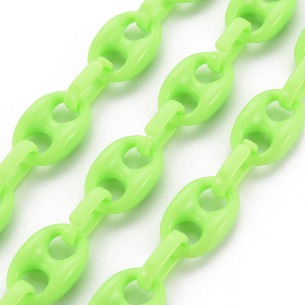 Handmade Opaque Acrylic Coffee Bean Chains