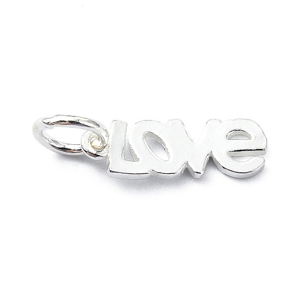 925 Sterling Silber Wort Liebe Charms