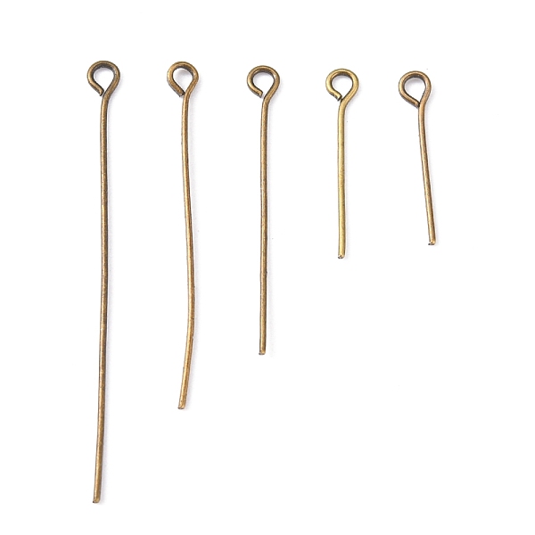 

PandaHall Mix Iron Eye Pin, Antique Bronze Color, Size: about 1.6cm~5.0cm long, 0.7mm thick Iron