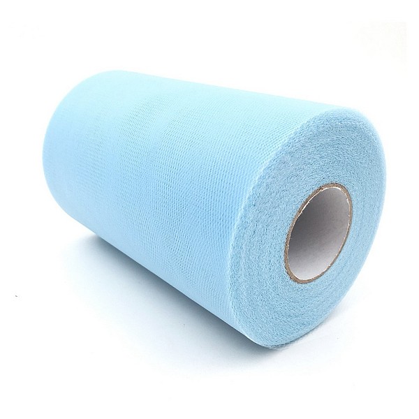 

PandaHall Deco Mesh Ribbons, Tulle Fabric, Tulle Roll Spool Fabric For Skirt Making, Light Sky Blue, 6 inch(15cm), about 100yards/roll...