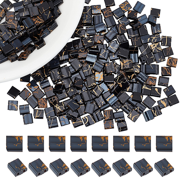300Pcs 2-Hole Glass Seed Beads