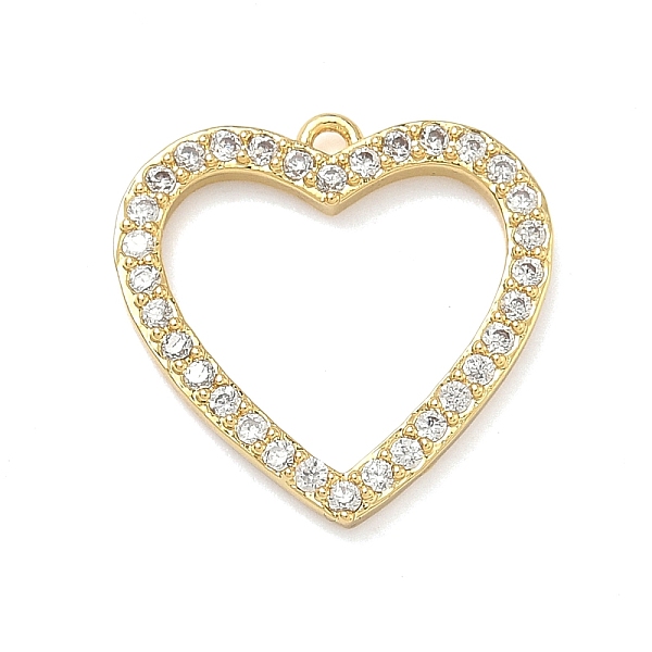 Pendenti in ottone con micro pavé di zirconi cubici