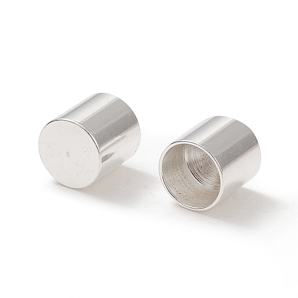 

PandaHall 201 Stainless Steel Cord Ends, End Caps, Column, Silver, 7x7mm, Inner Diameter: 6mm 201 Stainless Steel