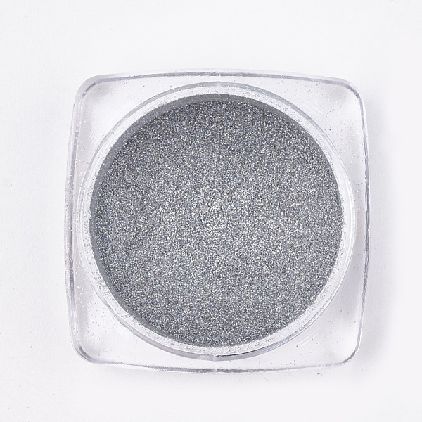 

PandaHall Chameleon Color Change Nail Chrome Powder, Shinning Mirror Effect, Gray, 29x29x14.5mm Pigment Others Gray