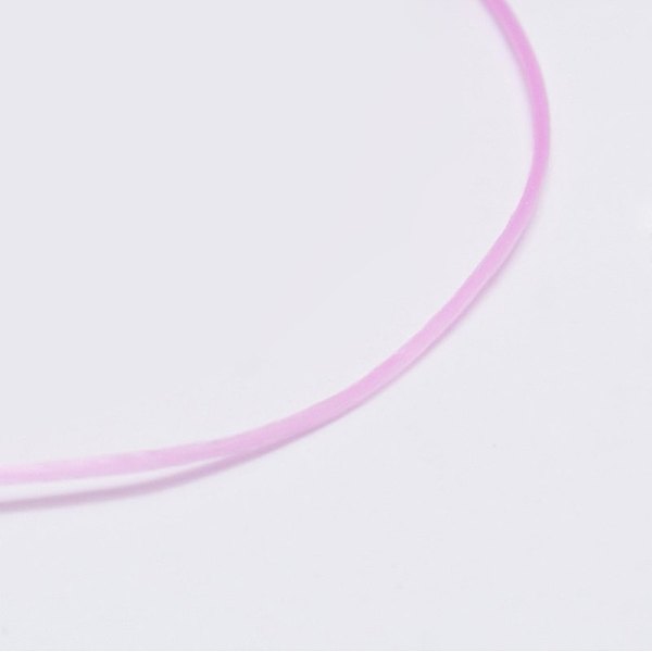 

PandaHall Flat Elastic Crystal String, Elastic Beading Thread, for Stretch Bracelet Making, Dyed, Plum, 0.8mm, about 65.61 yards(60m)/roll..., Purple