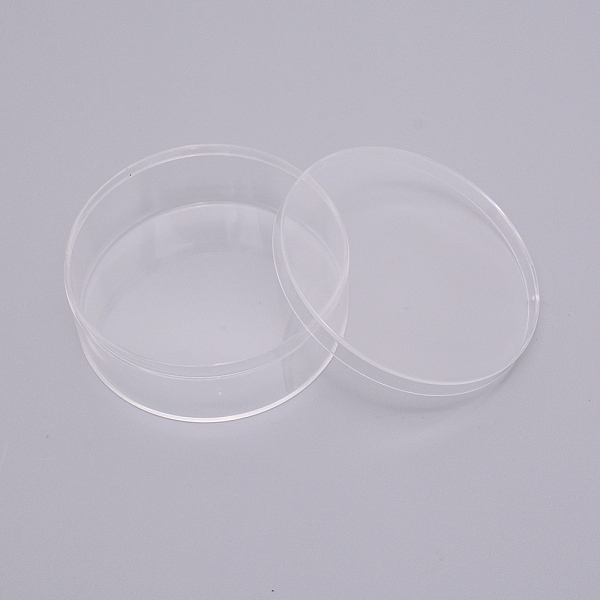 

PandaHall Plastic Box, Transparent, Round, Clear, 8x3cm, Inner Diameter: 7.7cm Plastic Round Clear