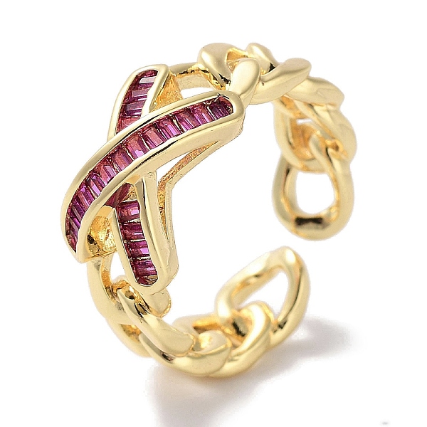 

PandaHall Brass Micro Pave Cubic Zirconia Cuff Rings, Long-Lasting Plated, Cross, Golden, Inner Diameter: 17.4mm Brass+Cubic Zirconia Cross