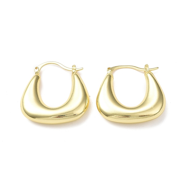 

PandaHall Rack Plating Brass Handbag Shape Hoop Earrings for Women, Lead Free & Cadmium Free, Real 18K Gold Plated, 32x30x7mm, Pin...