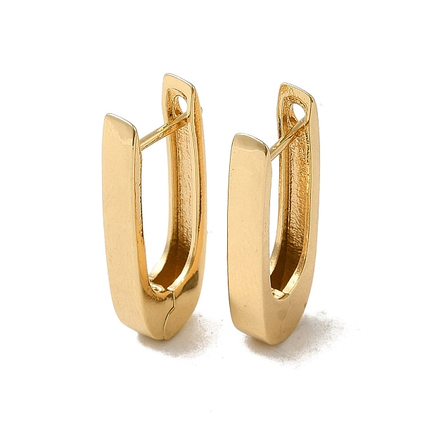 

PandaHall Brass Hoop Earring, Light Gold, 25x4mm Brass
