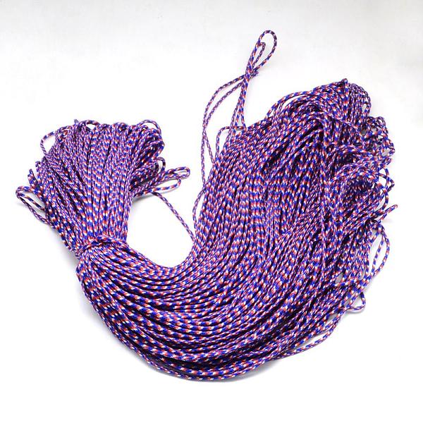 

PandaHall Polyester & Spandex Cord Ropes, 1 Inner Core, Medium Blue, 2mm, about 109.36 yards(100m)/bundle Polyester Blue