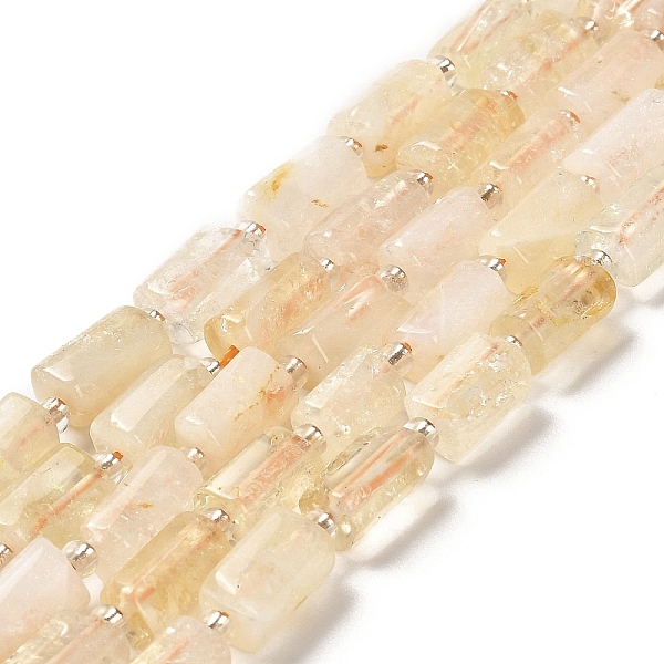 

PandaHall Natural Citrine Beads Strands, with Seed Beads, Faceted, Column, 8.5~11x5.5~6.5mm, Hole: 1mm, about 14~15pcs/strand, 7.48''(19cm)...