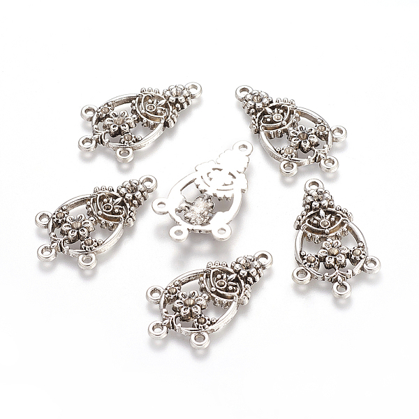 

PandaHall Chandelier Component, Tibetan Style Alloy Links, Lead Free, Cadmium Free and Nickel Free, Oval, Antique Silver, 21.5mm wide...