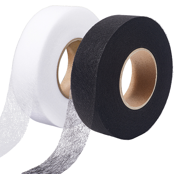

PandaHall GORGECRAFT 140 Yards Iron on Hemming Tape 2 Rolls 3cm Wide Adhesive No Sewing Gluing Fabric Fusing Hem Web Stitch Witchery Fusible..., Multicolor