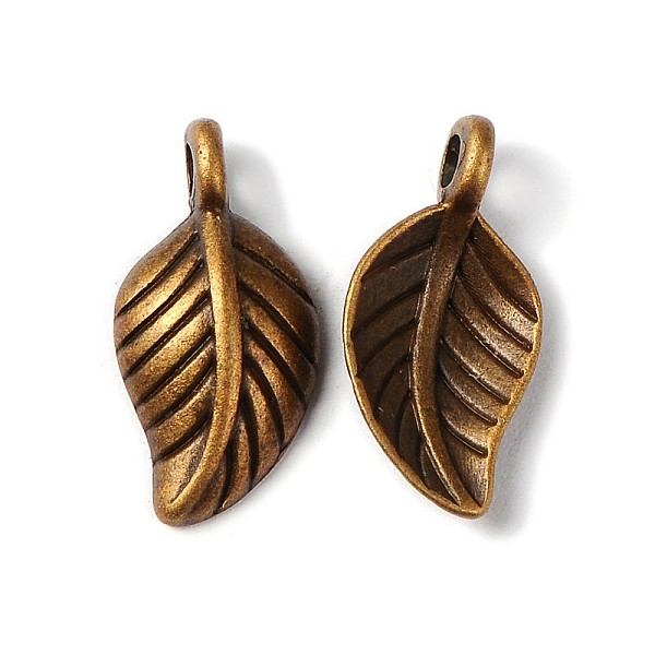 

PandaHall Tibetan Style Alloy Pendants, Leaf, Cadmium Free & Nickel Free & Lead Free, Antique Bronze, 14x7x2.5mm, Hole: 1.5mm Alloy Leaf