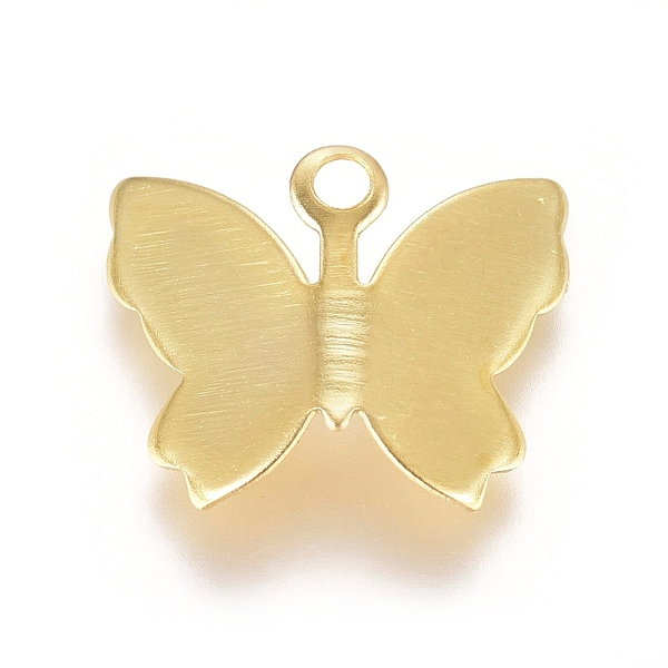 

PandaHall Brass Filigree Pendants, Butterfly Charms, Golden, 11x13.5x3mm, Hole: 1.5mm Brass Butterfly