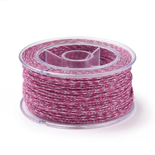 

PandaHall Macrame Cotton Cord, Braided Rope, with Plastic Reel, for Wall Hanging, Crafts, Gift Wrapping, Old Rose, 1.2mm, about 26.25 Yards...