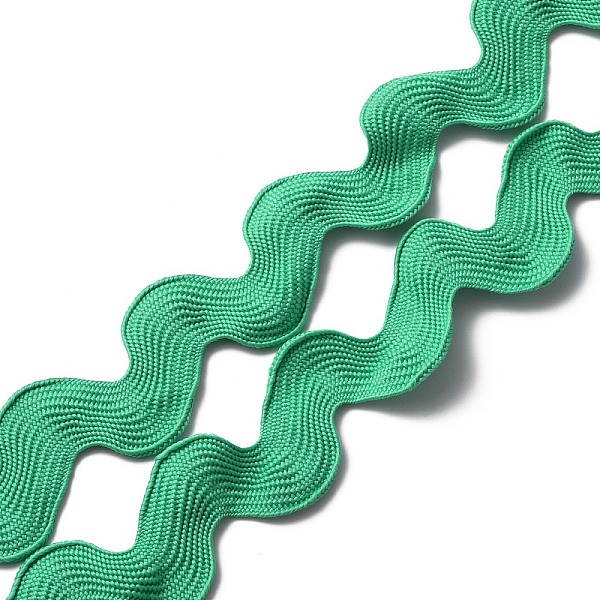 

PandaHall Polyester Wavy Fringe Trim Ribbon, Wave Bending Lace Trim, for Clothes Sewing and Art Craft Decoration, Medium Aquamarine...