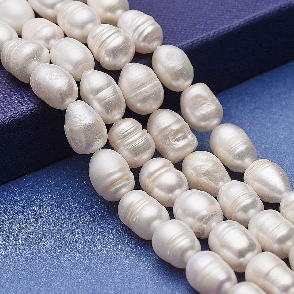 

PandaHall Natural Cultured Freshwater Pearl Beads Strands, Potato, White, 8~14x8~10mm, Hole: 0.5mm, about 31~32pcs/strand, 13.77~13.89 inch...