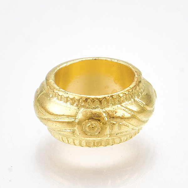 

PandaHall CCB Plastic Spacer Beads, Large Hole Beads, Ring, Golden, 10x5mm, Hole: 6mm Plastic Ring