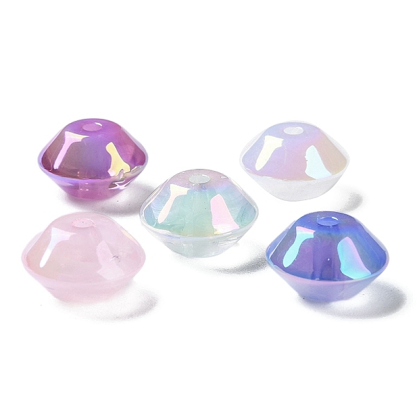 

PandaHall Pinted Acrylic Bead, Disc, Mixed Color, 15.5x10mm, Hole: 2.5mm Acrylic Disc Multicolor