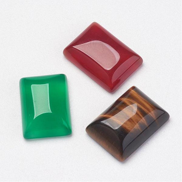 

PandaHall Natural Mixed Stone Cabochons, Rectangle, 18x13x6mm Mixed Stone Rectangle