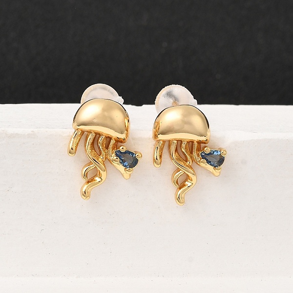 Brass Stud Earrings
