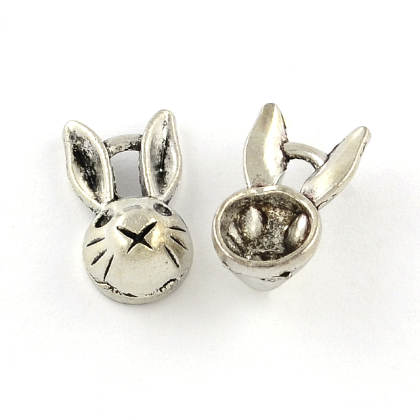 

PandaHall Tibetan Style Zinc Alloy Bunny Pendants, Lead Free & Cadmium Free, Rabbit Charms, Antique Silver, 13.6x7.7x5mm, Hole: 2mm, about...