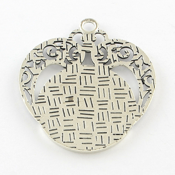 

PandaHall Tibetan Style Alloy Heart Pendant Cabochon Settings, Cadmium Free & Lead Free, Antique Silver, Flat Round Tray: 25mm, 44x39x2.5mm...