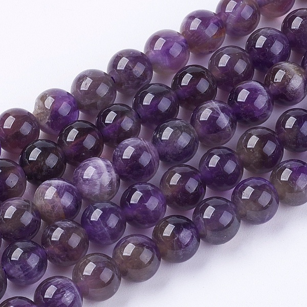 

PandaHall Natural Gemstone Beads Strands, Amethyst, AB Grade, Round, Purple, 6mm, Hole: 1mm, about 66pcs/strand, 15 inch Amethyst Round...
