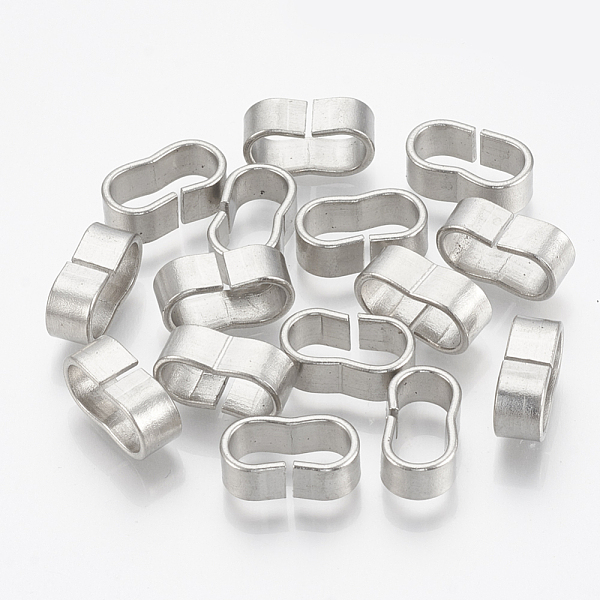 

PandaHall 304 Stainless Steel Slide Charm, Rectangle Oval, Stainless Steel Color, 14x4x5mm, Hole: 5x11.5mm 304 Stainless Steel Oval