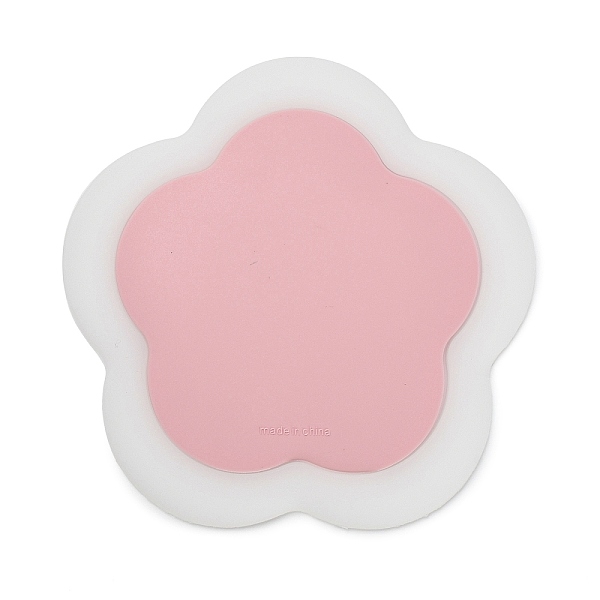Dessous de verre isolants thermiques en silicone en forme de fleur