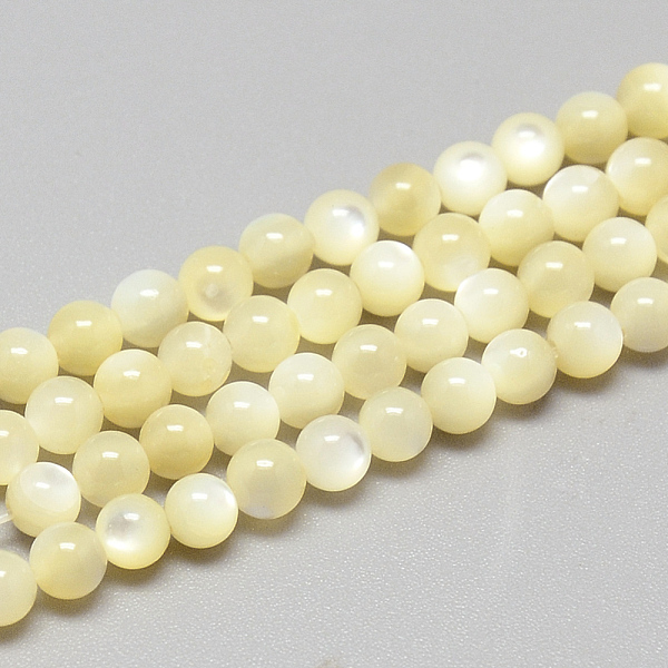 

PandaHall Natural Sea Shell Beads Strands, Round, Lemon Chiffon, 3~4mm, Hole: 1mm, about 113pcs/strand, 14.96 inch Other Sea Shell Round..., Yellow