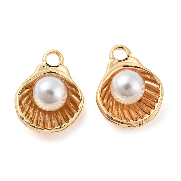 

PandaHall Natural Freshwater Shell Brass Shell Shaped Charms, Real 18K Gold Plated, 15x11.5x6.5mm, Hole: 2mm Freshwater Shell Shell Shape..., Gray